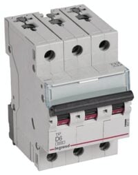 Legrand 403751 TX3 LS-Schalter D 6A 3-polig 6kA 400VAC 3TE
