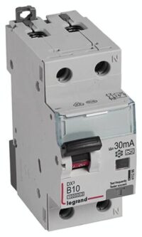 Legrand 411286 DX3 Fi/LS-Schalter B 10A 1P+N 10kA 30mA Typ A 230VAC 2TE