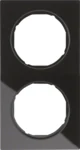 Berker Rahmen Glas/schwarz 2-fach 10122216