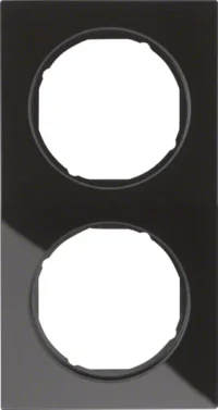 Berker Rahmen Glas/schwarz 2-fach 10122216