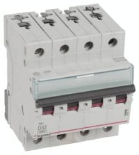 Legrand 403775 TX3 LS-Schalter D 32A 4-polig 6kA 400VAC 4TE