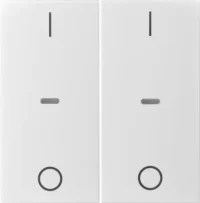 Berker Abdeckung Tastsensor-Modul 2-fach weiß 80962382