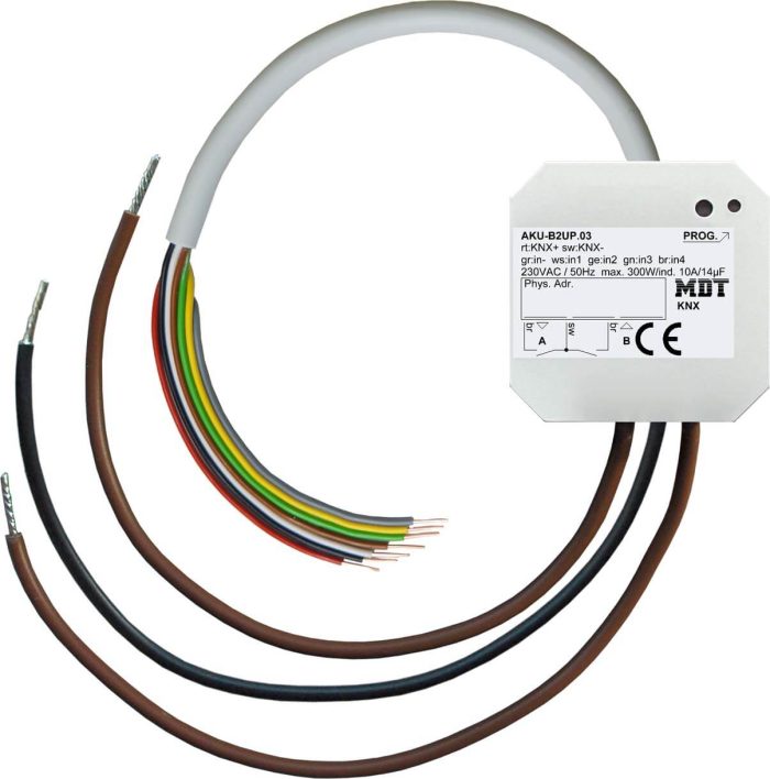 MDT technologies Universalaktor 2-fach UP 10A,230VAC,14µF,2EVG AKU-B2UP.03 – Bild 1
