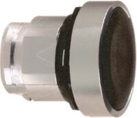 Schneider ZB4BA2 Frontelement rund flach schwarz neutral für Druckt. D22mm ohne Rastung