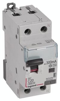 Legrand 411084 DX3 Fi/LS-Schalter C 20A 1P+N 6kA 300mA Typ A 230VAC 2TE