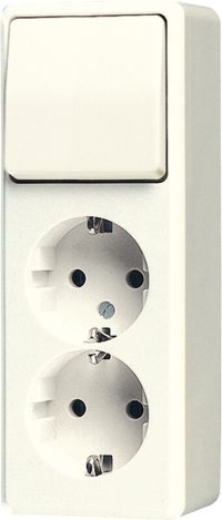 Jung SCHUKO-Zweifach-Steckdose 16A 250V, ws 626 A