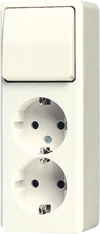 Jung Jung SCHUKO-Zweifach-Steckdose 16A 250V, ws 626 A