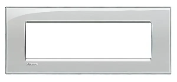 BTicino LNA4807KG LivingLight Abdeck- rahmen für Kompaktinstallation 7M Eisgrau