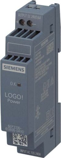 Siemens 6EP3330-6SB00-0AY0 LOGO! Power Stromversorgung 1phasig DC24V 0,6A