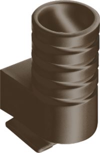 Jung Einführung AP-Kappen br für Rohr bis 16mm 13 BR