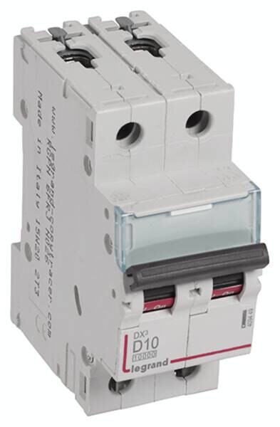 Legrand Legrand 409449 DX3 LS-Schalter D 10A 2-polig 10kA 400VAC 2TE