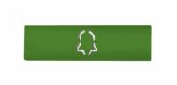 DoorBird D21x Namensschild für eine Ruftaste, Glockensymbol – RAL 6018