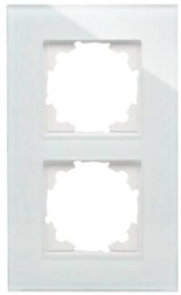 Kopp 405408014 Glas-Abdeckrahmen 2-fach Athenis mint