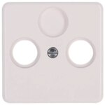 Kopp 358613189 Abdeckung für Ant steckd.2-fach TV RF M3x13,M3x16,M3x25 Milano weiß
