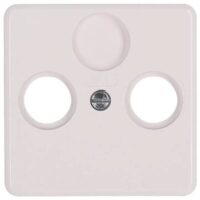 Kopp 358613189 Abdeckung für Ant steckd.2-fach TV RF M3x13,M3x16,M3x25 Milano weiß