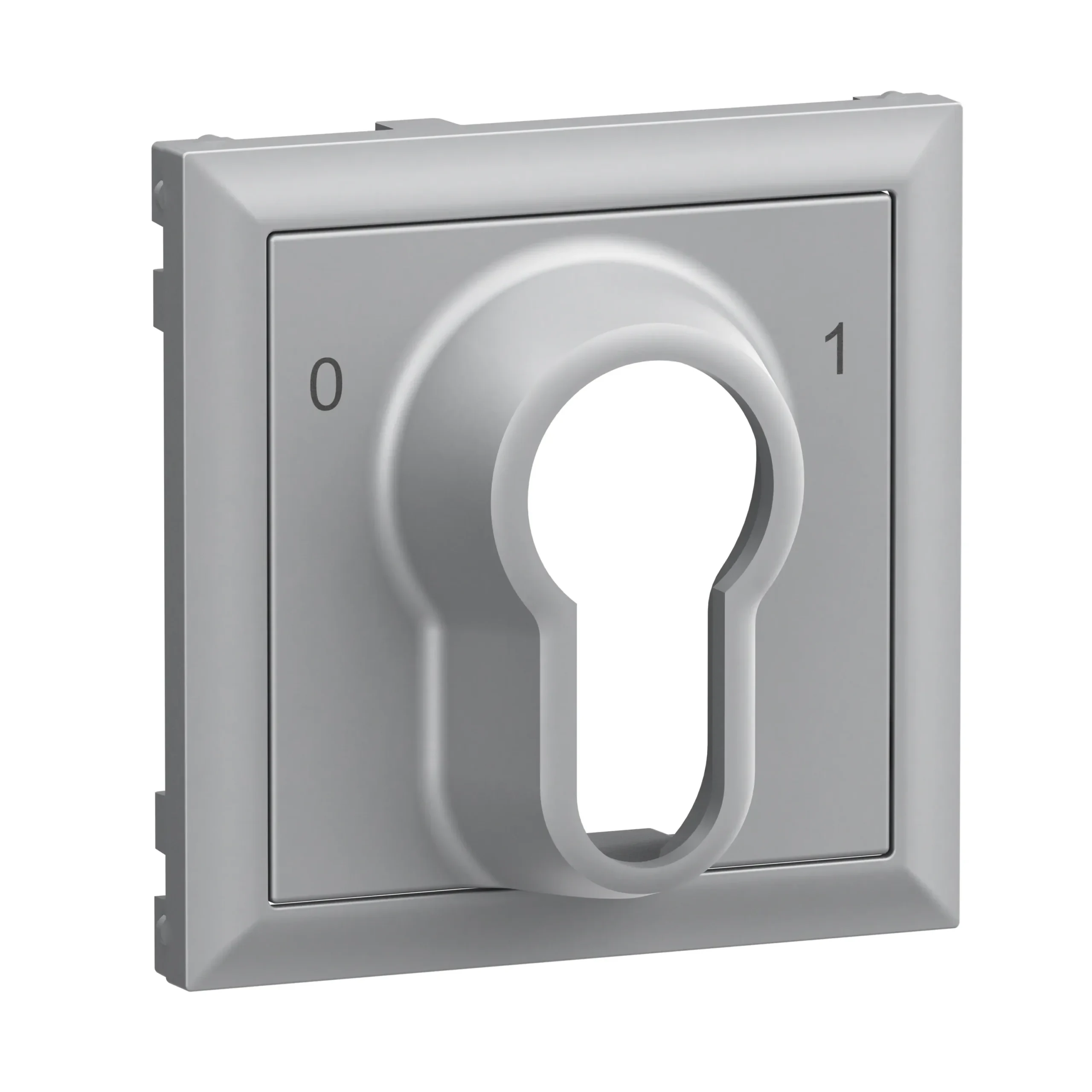 Legrand Legrand 765233 SEANO Abdeckung für DIN-Schlüsselschalter 0  1 Aluminium