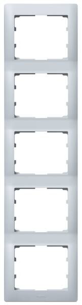 Legrand Legrand 771309 Rahmen 5-fach senkrecht Galea soft Aluminium