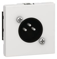 Legrand 078756 XLR-Stecker 3-polig 2-modulig Mosaic ultaweiß
