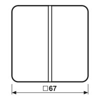 Jung Tastensatz 1-fach aws komplett CD 401 TSA WW