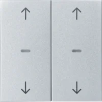 Berker Abdeckung Tastsensor-Modul 2-fach aluminium 80961383