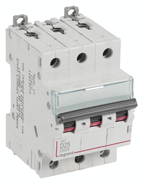 Legrand Legrand 409501 DX3 LS-Schalter D 25A 3-polig 10kA 400VAC 3TE