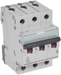 Legrand 403748 TX3 LS-Schalter D 2A 3-polig 6kA 400VAC 3TE