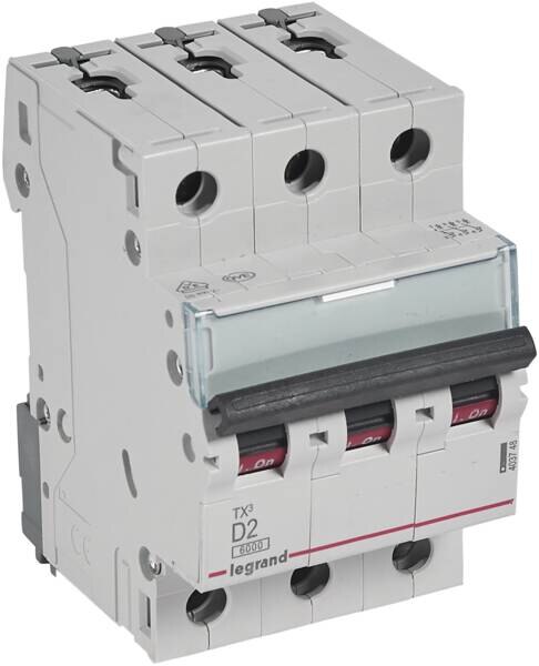 Legrand Legrand 403748 TX3 LS-Schalter D 2A 3-polig 6kA 400VAC 3TE