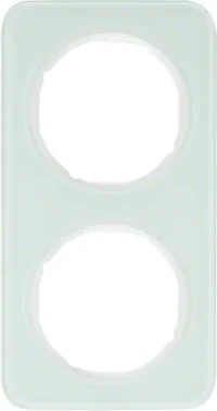 Berker Rahmen Glas/pows 2-fach 10122109
