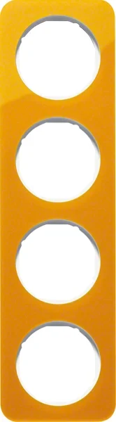 Berker Berker Rahmen 4-fach orange tr./polws glänzend 10142339