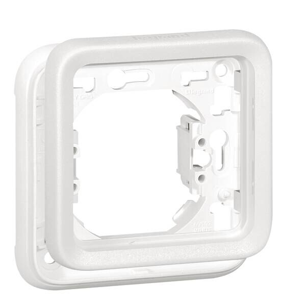 Legrand Legrand 070792 Abdeckrahmen 1-fach FR-Aufputz Plexo55 artic