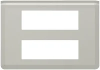 Legrand 079336L Rahmen 2x6-modulig horizontal Mosaic Aluminium