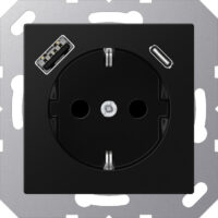 Jung SCHUKO Steckdose mit USB Typ AC A1520-15CASWM