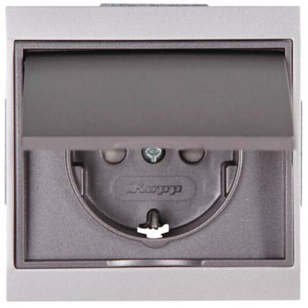Kopp Kopp 911550081 Steckdose mit D. MLT anthrazit