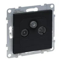 Legrand 765468 SEANO Durchgangsdose TV-R-SAT für HD-TV in der Farbausführung