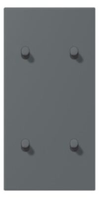 Jung LC12-25R0202 Abdeckung mit Kipphebel "Zylinder" 2x2 Kipphebel senkrecht LS 1912 gri