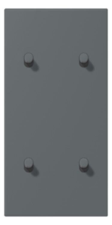 Jung Jung LC12-25R0202 Abdeckung mit Kipphebel "Zylinder" 2x2 Kipphebel senkrecht LS 1912 gri