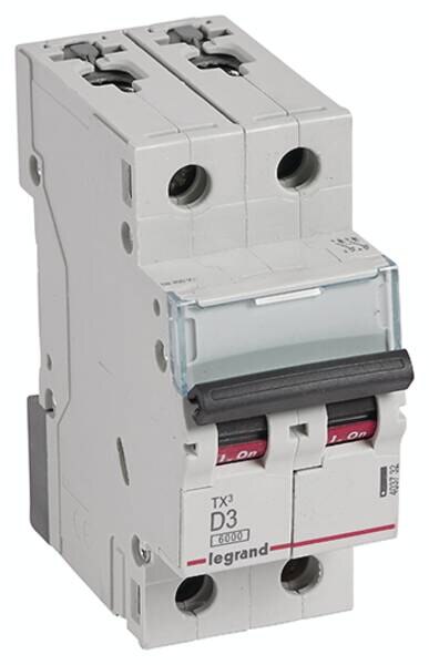 Legrand Legrand 403732 TX3 LS-Schalter D 3A 2-polig 6kA 400VAC 2TE