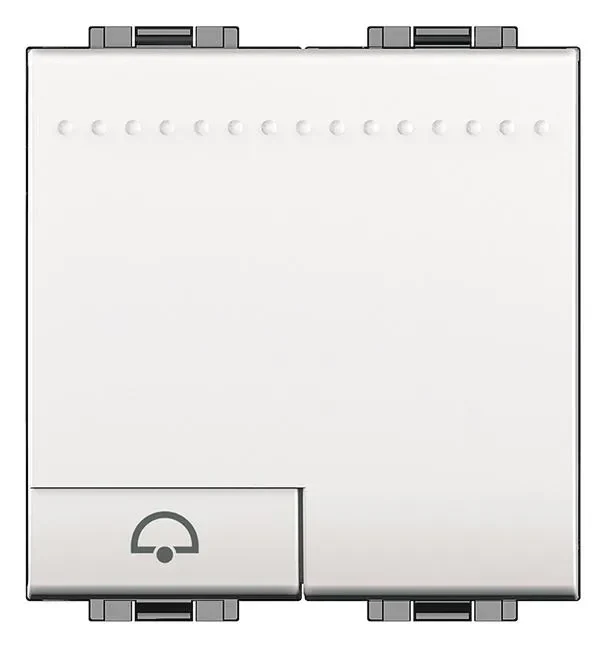 Legrand BTicino N4042M2N LivingLight Schließer- taster Axial 2M mit Wippe Glocke SL Weiß