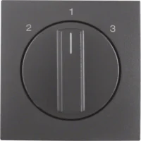 Berker Zentralstück mit Drehknopf 3S B.3/B.7 anthrazit 1084160600
