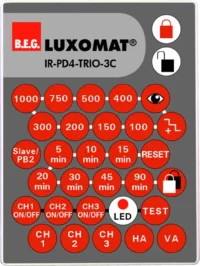 BEG Brück Electronic IR-Fernbedienung IR-PD4-TRIO-3C