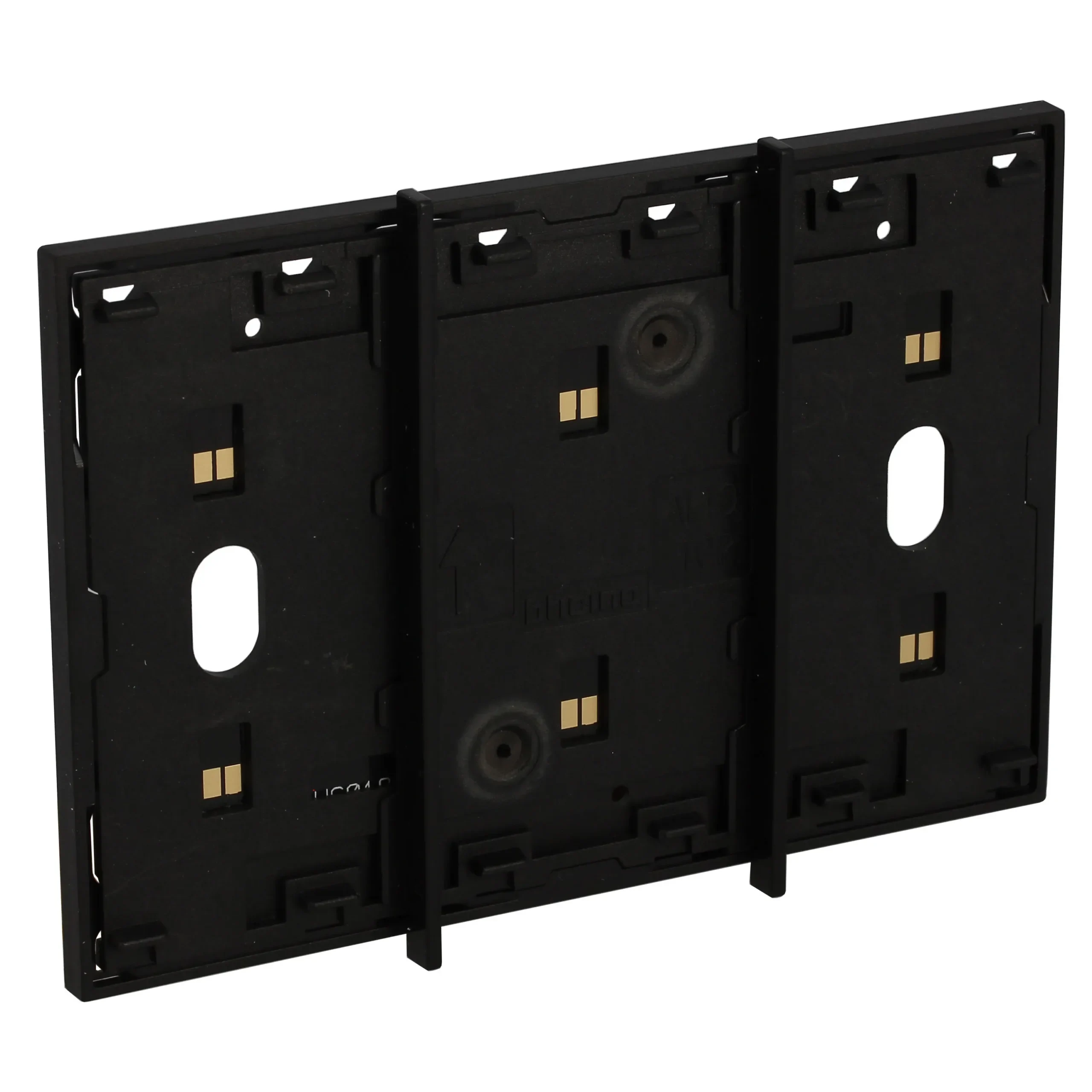 Legrand BTicino KG8103 LivingNow 3M Rahmen mit integr. Busleitung Black