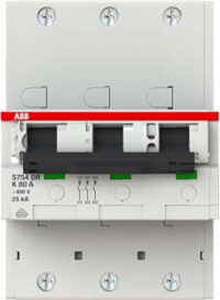 ABB Stotz S&J Hauptlastschalter 25kA,80A,3P S753DR-K80