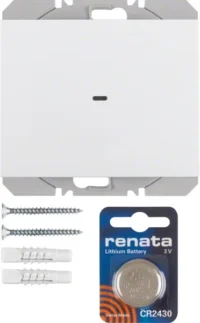 Berker KNX-Funk Wandsender 1-fach polarweiß glänzend 85655279