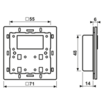 Jung 429 D1 ST KNX Kompakt- Raumcontroller-Modul 3-fach F40