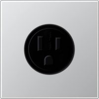 Jung Steckdose US-Norm NEMA 15 A 125 V,Aluminium AL 2521-15