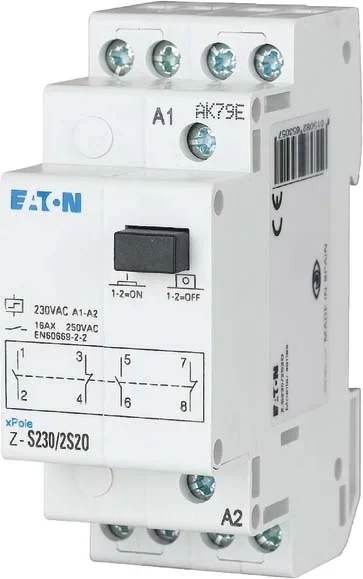 Eaton (Installation) Stromstossschalter 8DC,2S,16A,50Hz,1TE Z-S7/SS