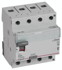 Legrand 411766 TX3 Fi-Schalter 63A 4-polig 30mA Typ A 400VAC 4TE