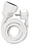 Kopp 143502087 Verlängerung mit Flachst 2m weiß