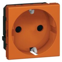 Legrand 077217 Schuko Steckdose (SL) 2-modulig Mosaic orange