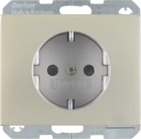 Berker SCHUKO-Steckdose Edelstahl 41357004